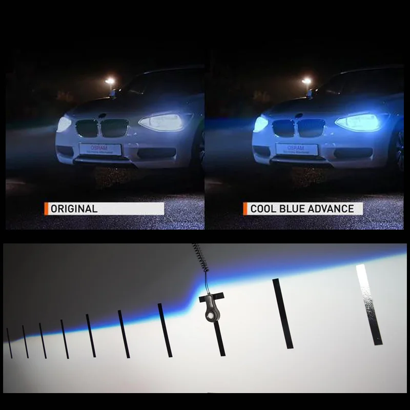 OSRAM HID D3S 6000K 12V 35W 66340CBA Xenon Super White Car Headlight High / Low Beam Original PK32d-5 Cool Blue Advance (1Pair)