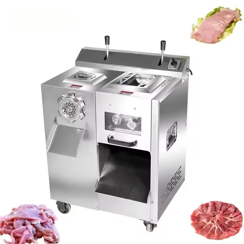 Commercial Meat Processing Machines - Beef Cutter, Sausage Stuffer, Automatic Freshly Butchered Chicken Dicer