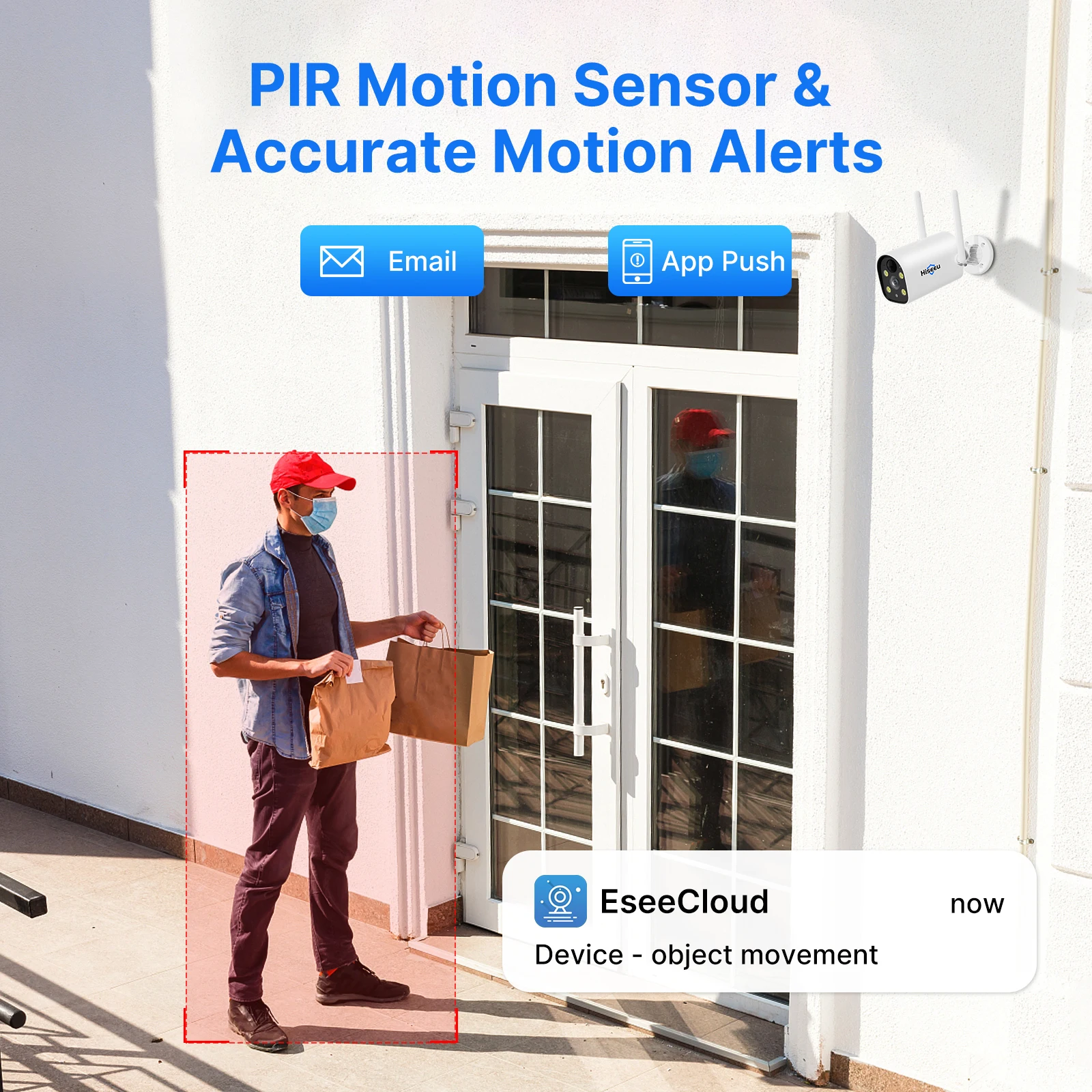 Hiseeu H.265 4MP 8 قناة في الهواء الطلق اتجاهين الصوت IP اللاسلكية Cctv كيت مراقبة المنزل واي فاي Nvr نظام الكاميرا الشمسية بطاقة SD ، nvr #2