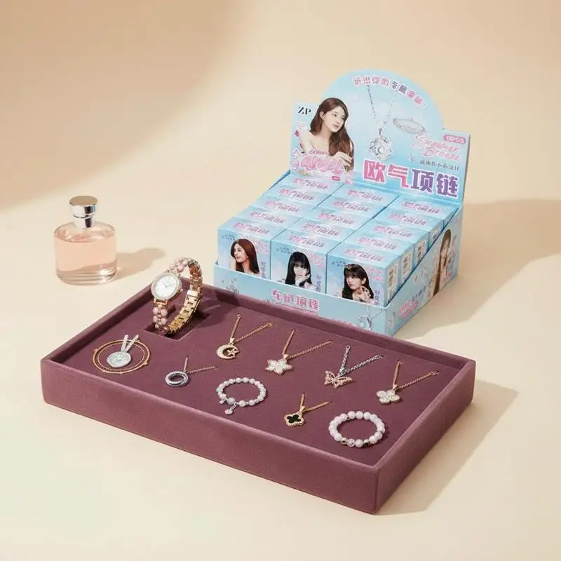 Themed Lucky Mystery Jewelry Blind Box Random Unique Necklace Bracelet Stylish Accessory for Girls Daily Outfit Gift