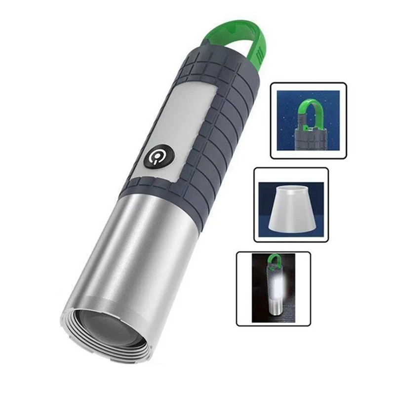 Multifunctional Handheld Spotlight Outdoor Tent Light Floodlight Night Fishing Light Portable Camping Light Handheld Flashlight