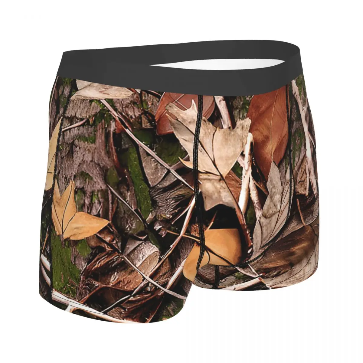 الملاكم السروال السراويل واقعية شجرة الصيد كامو يترك العصي والنباح التمويه سراويل الذكور تهوية الملابس الداخلية أوم رجل
