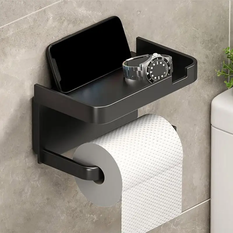 

Adhesive Toilet Paper Holder Bathroom Toilet Tissue Stand Kitchen Towel Placement Of Seasoning Bottles Bathroom Accessories