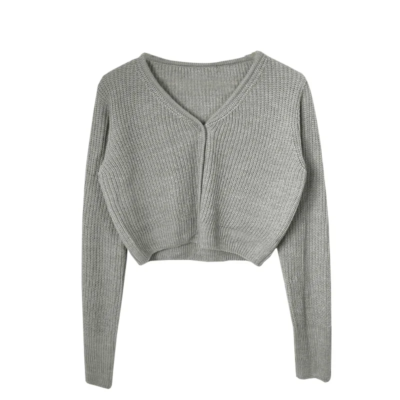 Fall 2022new sweater cardigan women korean fashion casual knitted ladies tops cute sexy streetwear cropped cardigan dropshipping