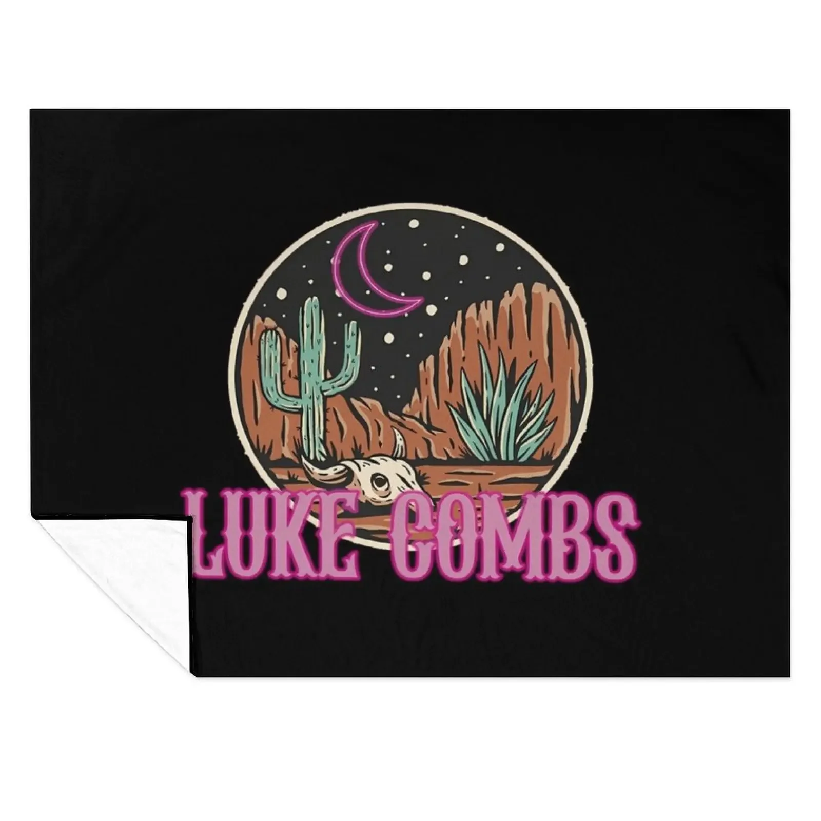 

Luke Combs Music Neon Country Throw Blanket Moving Beach Multi-Purpose Soft Plush Plaid Blankets