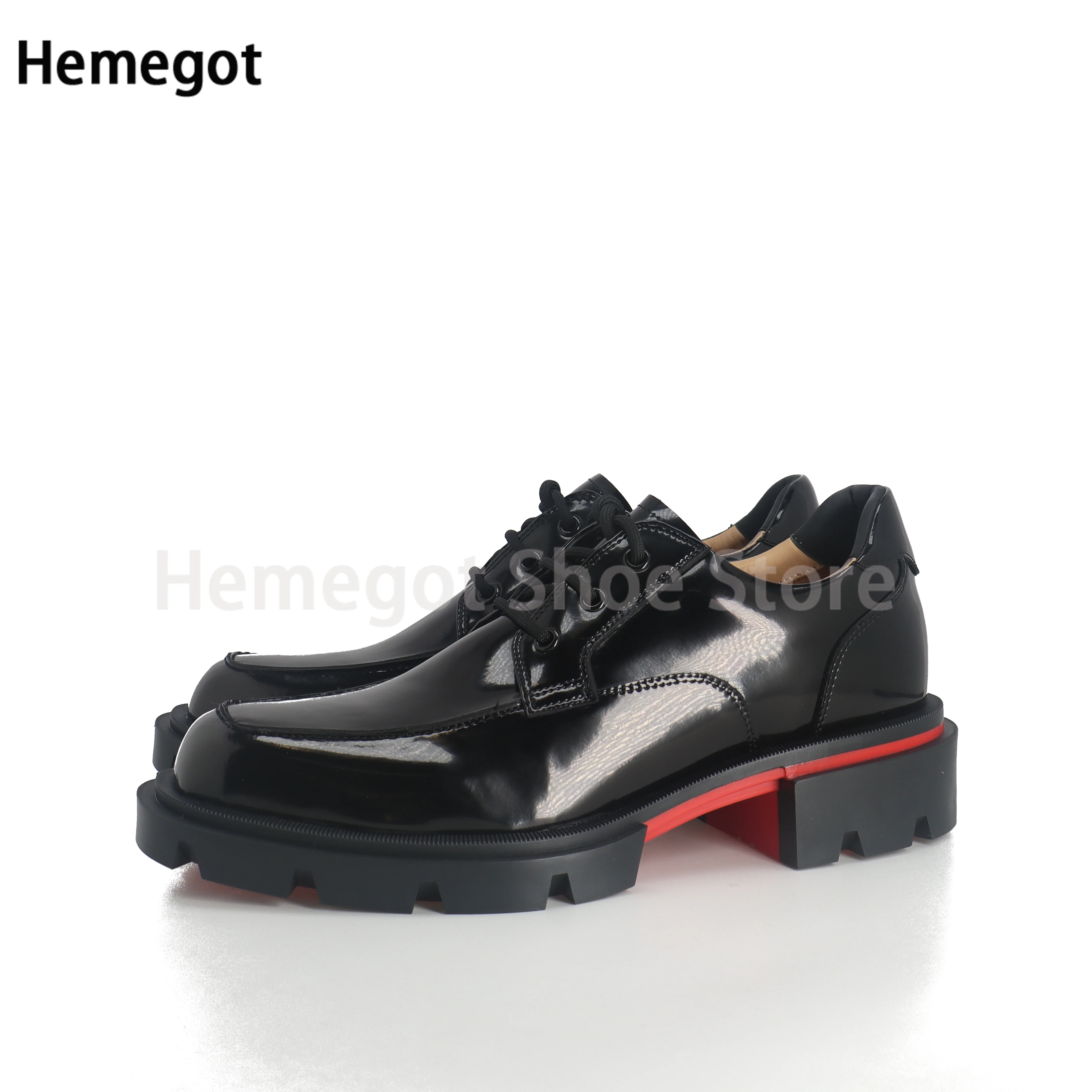 Men Lace-Up Thick Bottom Shoes Formal Leather Shoes Genuine Leather Breathable Heightening Shoes Men Shoes Cow Leather Shoes