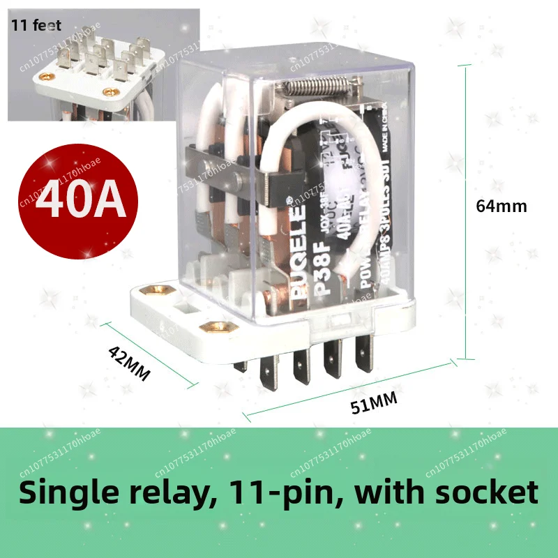 Corrente alta, relé de alta potência JQX-38F 40A DC12V 24V 48V 220V Q38F-3Z