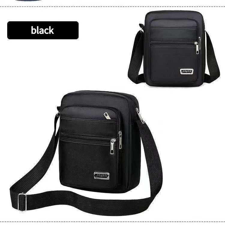 Geschäftsreise Herren-Umhängetasche Wasserdichte und Verschleißfeste Schultertasche Multifunktionaler Kleingeld-Rucksack – Detail 19