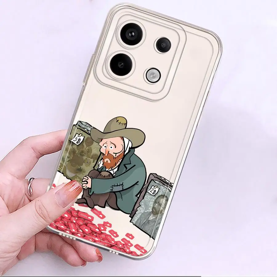 حافظة لهاتف Xiaomi Redmi Note 14C 11 10S 12 13C A4 12S 11S 9 9S 14 Pro Plus 13 Van Gogh Creativity