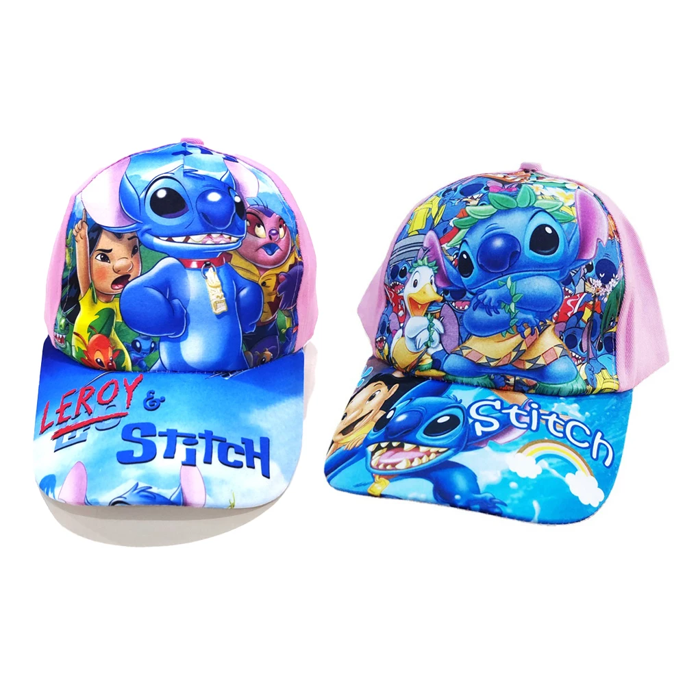 Cartoon Stitch Baseball Caps Kinderen Leuke Cosplay Pet Outdoor Reizen Verstelbare Zonnebrandcrème Hoed Jongens Meisjes Verjaardagscadeautjes