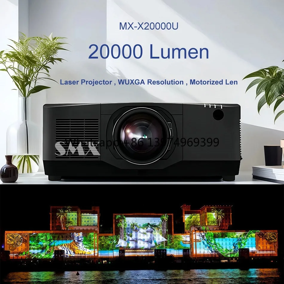 SMX 20000 Lumens Large Venue 3LCD Outdoor Business Full HD Short Throw Laser Projector