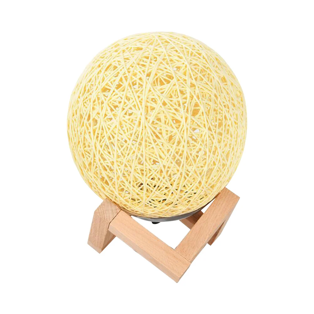 1Pcs LED Rattan Ball Shape Night Light Romantic Desktop Decor for Home Bedroom Living Room Unique Design Long Lasting