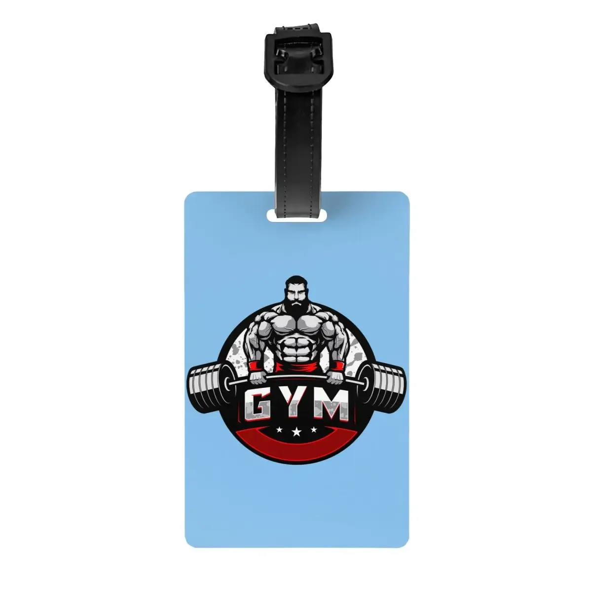 

Bodybuilding Gym Luggage Tags for Suitcases Fashion Fitness Muscle Baggage Tags Privacy Cover Name ID Card