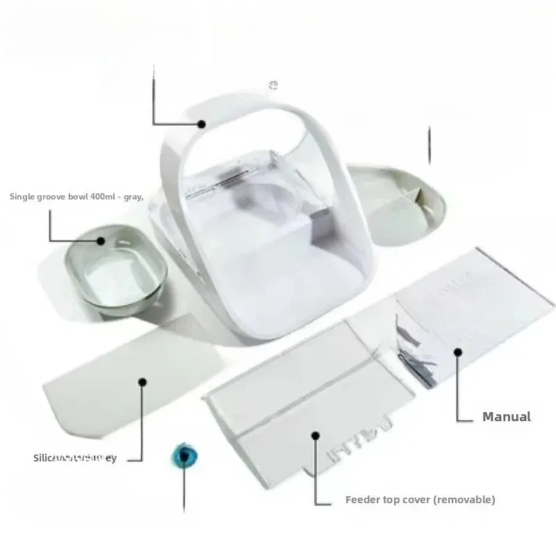 Cat Automatic Feeder Smart Chip Recognition Sensor Wet Food Preservation Pet Cat Bowl Insect Proof