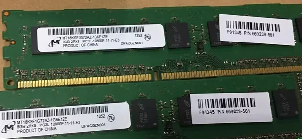 

Для памяти HP 8G 8 ГБ 2RX8 PC3-12800E ECC 1600 МГц 669239-581