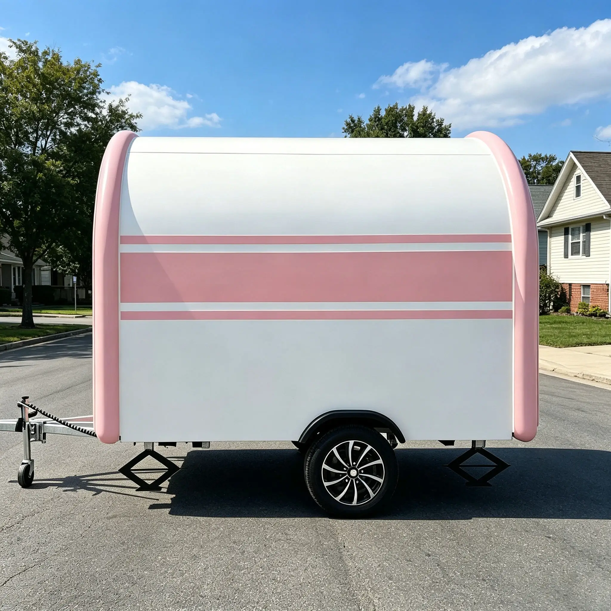 Commercial Food Trailer Mobile Food Truck Trailer Fully Equipped Kitchen Concession Trailer for Sale