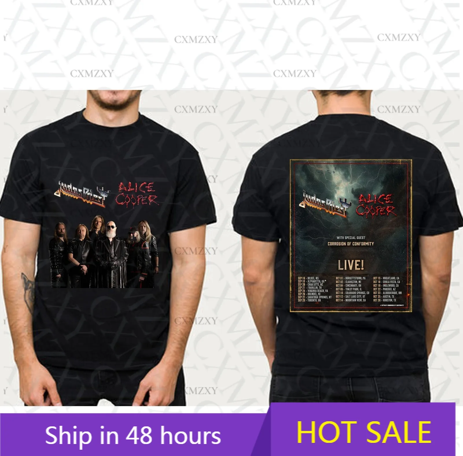 

Judas Priest And Alice Cooper North American Tour 2025 T Shirt