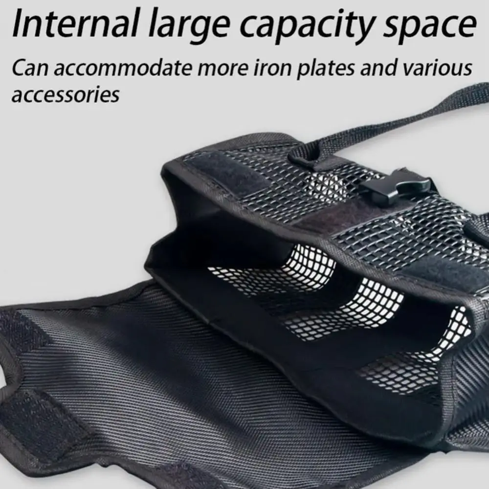 

Large Capacity Lure Storage Bag Mesh Pouch With Handle Jigging Bait Organizer Hollow Out Hooks Box Jig Mesh Bag Outdoor Sports