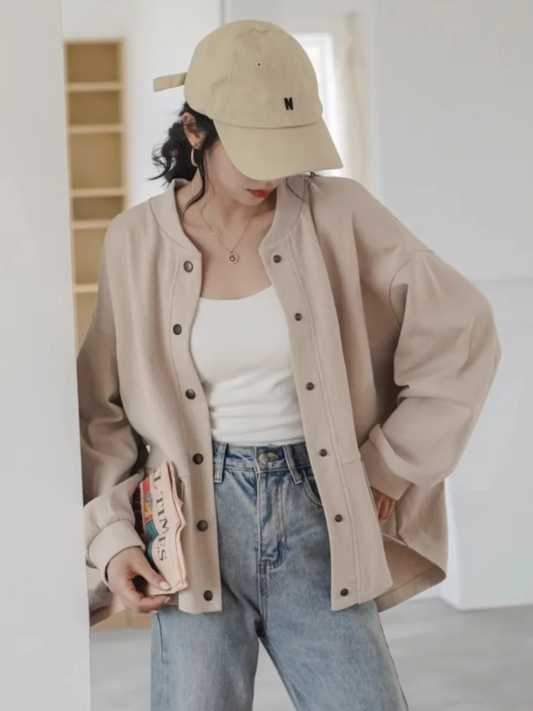 

Baseball Jackets In Pink With White Womens Summer Multi-Functional Pockets Satin Boho Recreation Short-Sleeved Cinching Stretch