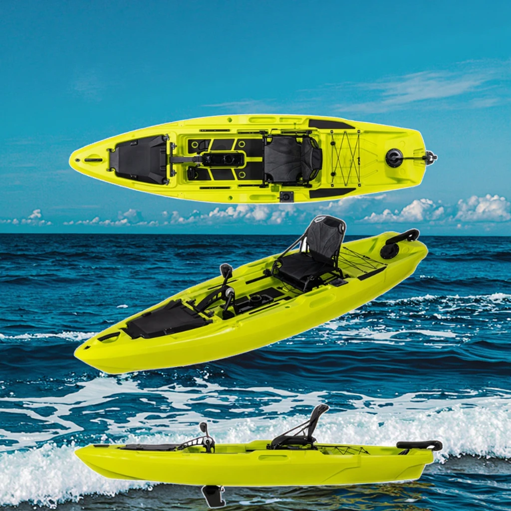 

LSF 12.2FT Professional HDPE Single Fishing Kayak Pedal Kayak for Sea Activity and Fishing