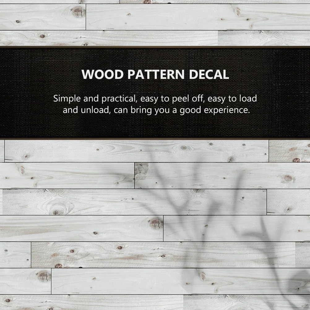 

1pc Wood Grain Floor Sticker Waterproof Pvc Flooring Sticker For Home Renovation Bedroom Living Room Decor Wall Decal