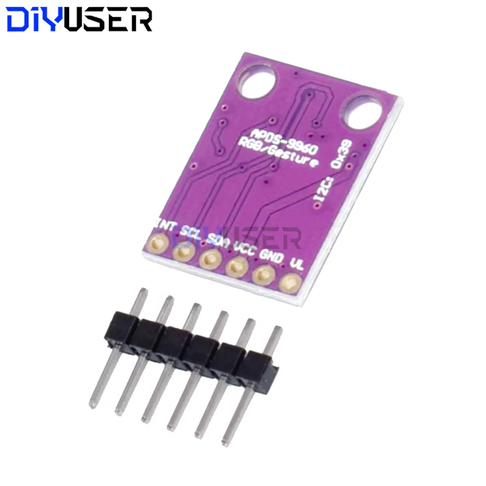 وحدة استشعار الإيماءات GY-9960 3.3 فولت I2C، كشف القرب وRGB لـ Arduino DIY