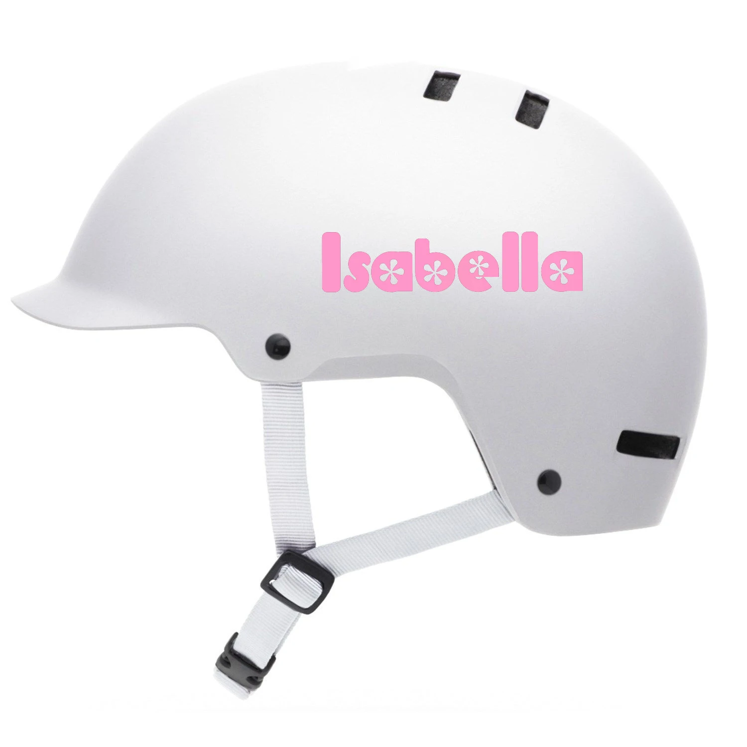 2pcs Personalised Name Stickers for Kids Bicycle Helmet Girls Cycling Helmet Vinyl Decal Removable Decoration Label