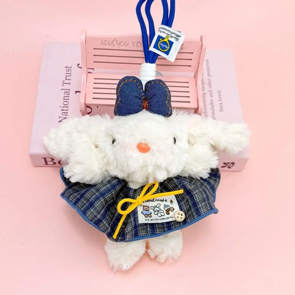Novo Pingente de Coelho de Pelúcia, Brinquedo de Pelúcia com Laço, Decoração Suspensa com Orelhas de Coelho, Presentes