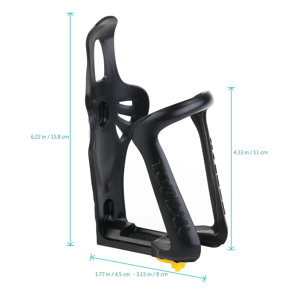 

2 pcs Water Bottle Cages Bike Cup Holder Adjustable 55-75mm Compatible Ultra Lightweight for Mountain Road Bikes Black Color
