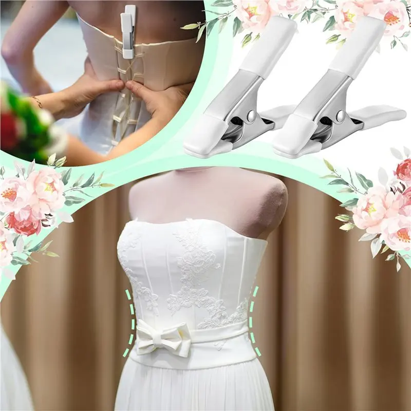 ABXF-20 Pack Dress Clips Clothing Clamps For Fitting Bridal Seamstress Mannequin Heavy Duty Fixed Clamp Wedding Photographer