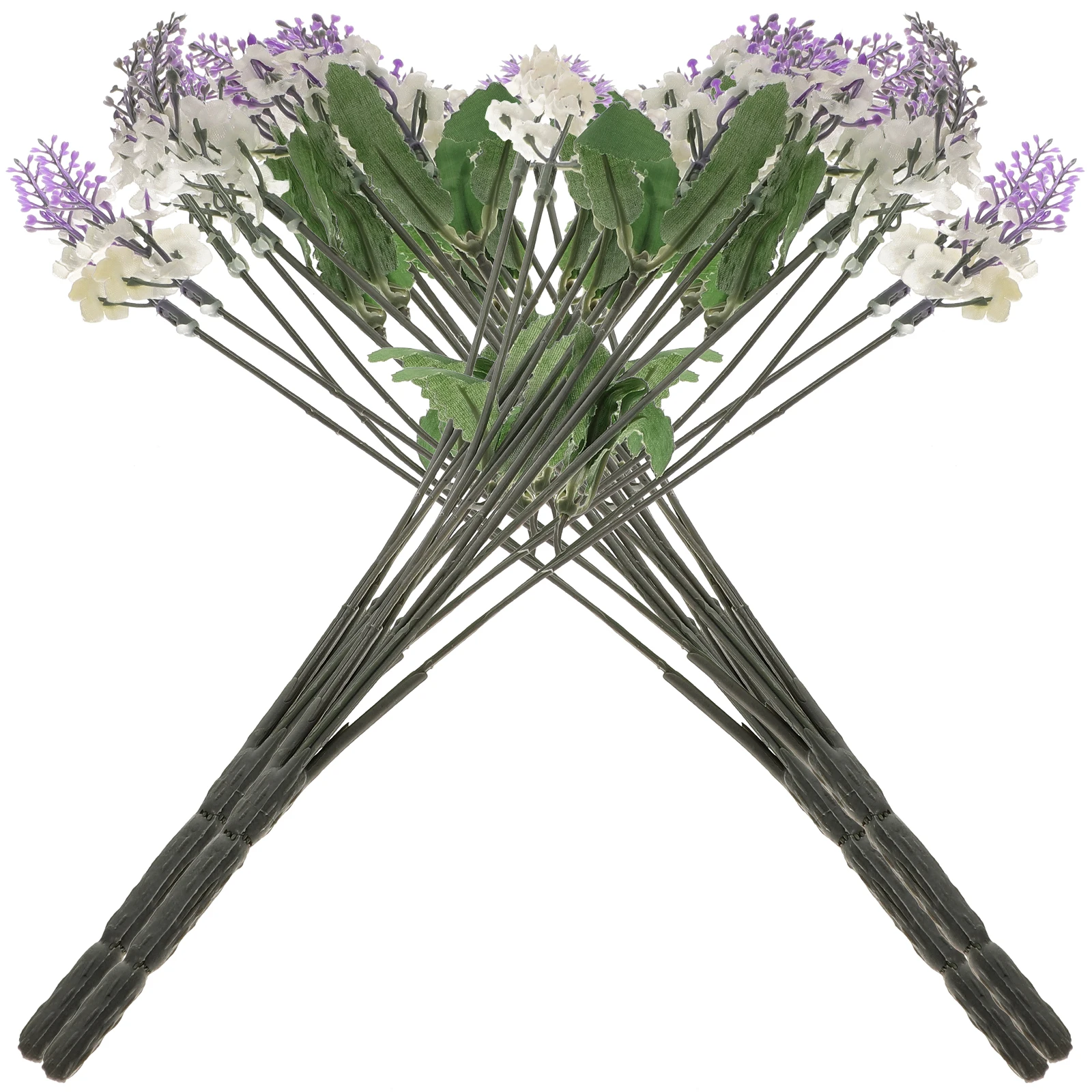 

for Bouquet of Lavender in Silk Cloth Artificial Flowers Decorations White Fake