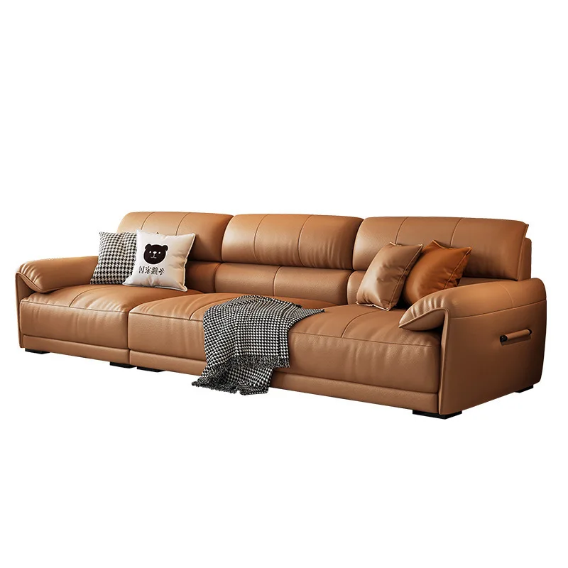 

Italian minimalist living room straight sofa