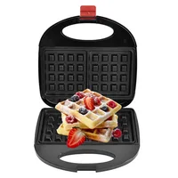 750W Nonstick Electric Waffle Maker Cooking Kitchen Appliances Non-stick Iron Pan Breakfast Waffles Machine Sandwich Maker Press 3