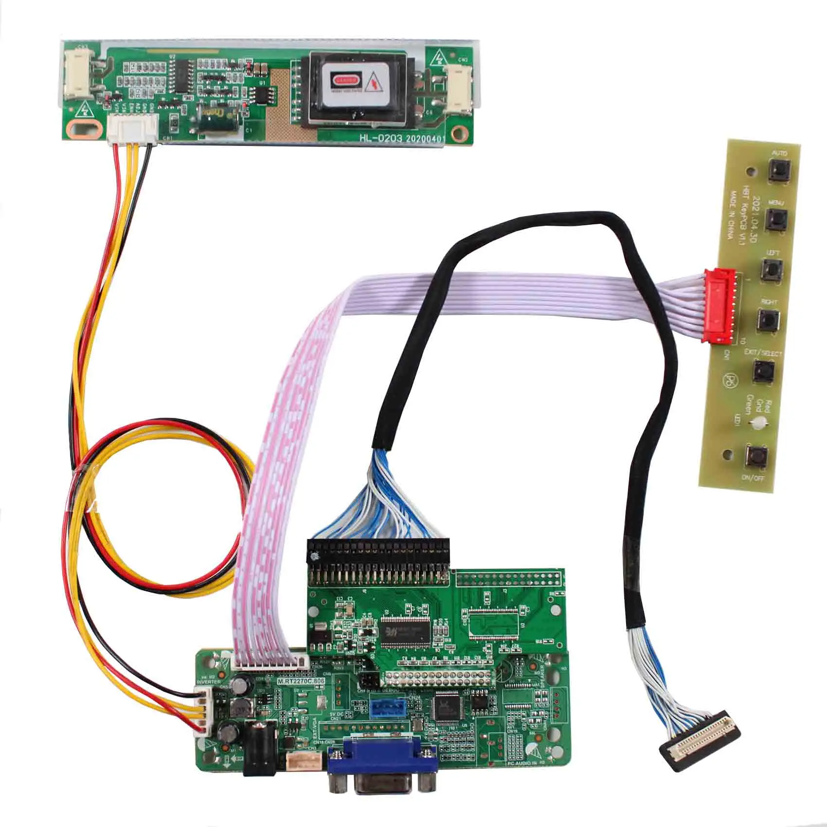 

VGA input singal LCD controller board RT2270C-A work for 10.4inch LQ104S1DG21 800x600 lcd panel