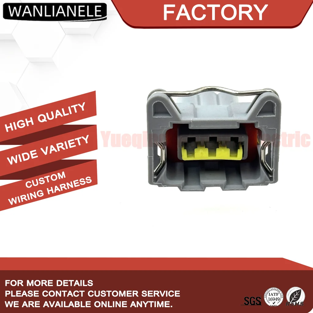 TE 368215-1 3 Pin Female Connector Housing Junior Power Timer Knock Sensor 5mm Pitch Sealable Gray PBT