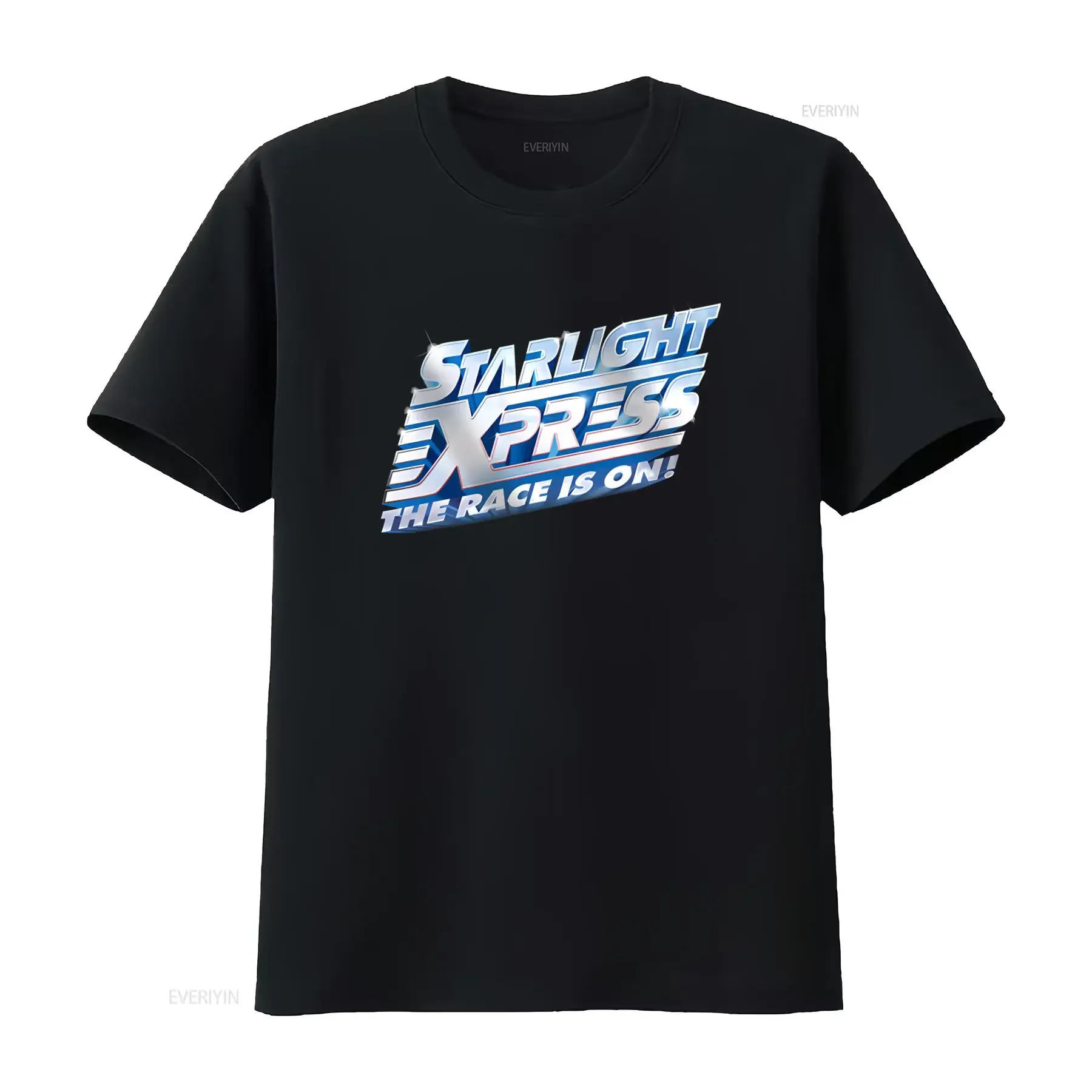 Starlight Express The Race Is On Logo T-Shirt, neues offizielles Theater-Show-Musical, Vintage-Stil, gewaschen, bequem, stilvoll