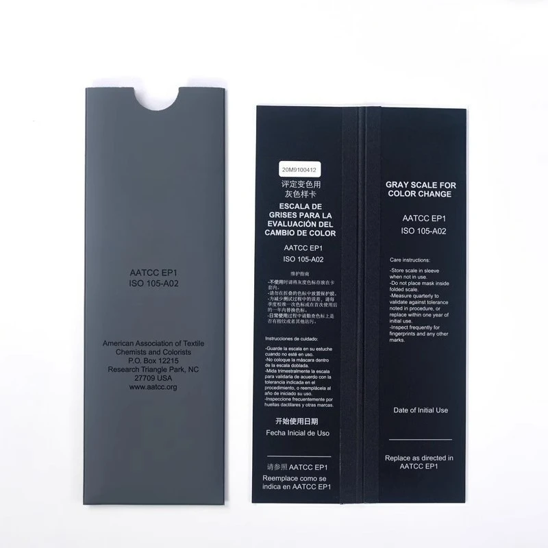 standard discoloration gray card ISO105/A02 international standard color fastness evaluation American standard evaluation