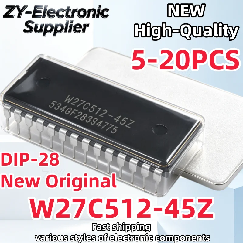 5-20Pcs/Lot New Original W27C512-45Z W27C512 45Z DIP-28 Best Quality IC In Stock