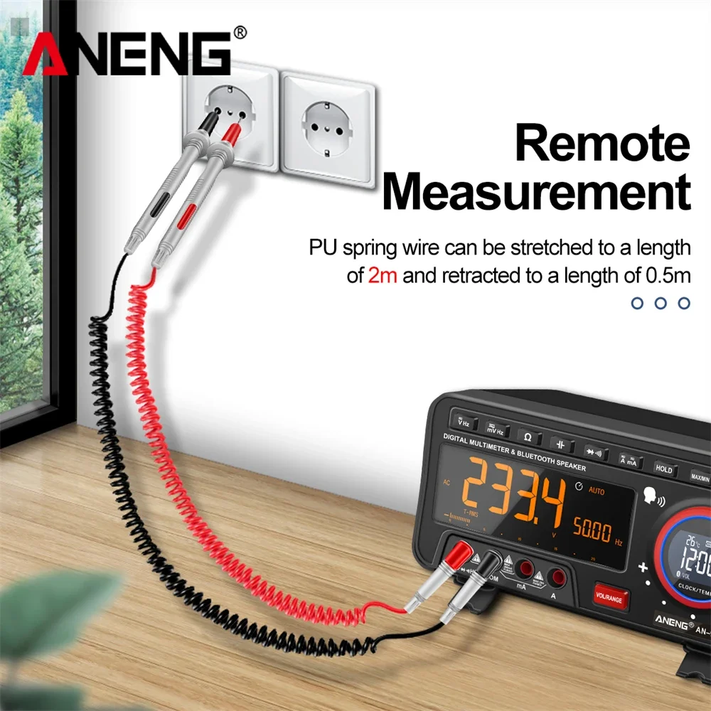 ANENG PT2010 20A 1000V 1par Universal  multímetro aguja flexible sonda para osciloscopio puntas para multímetro  sonda de aguja kit de prueba de