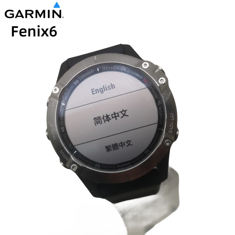 Garmin Fenix 6 titanium alloy Power Glass Blood oxygen detection GPS+BDS+GLONASSGPS marathon Smart Watch 10ATM