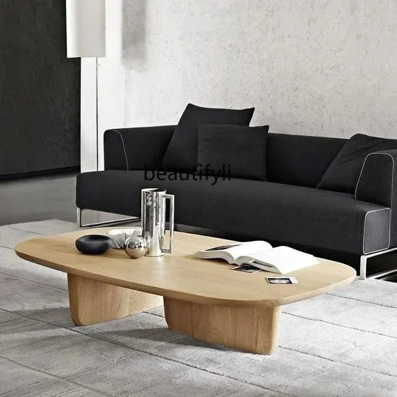 

Tea Table Solid Wood Modern Simple Personality Creative Visitor Log Tea Table