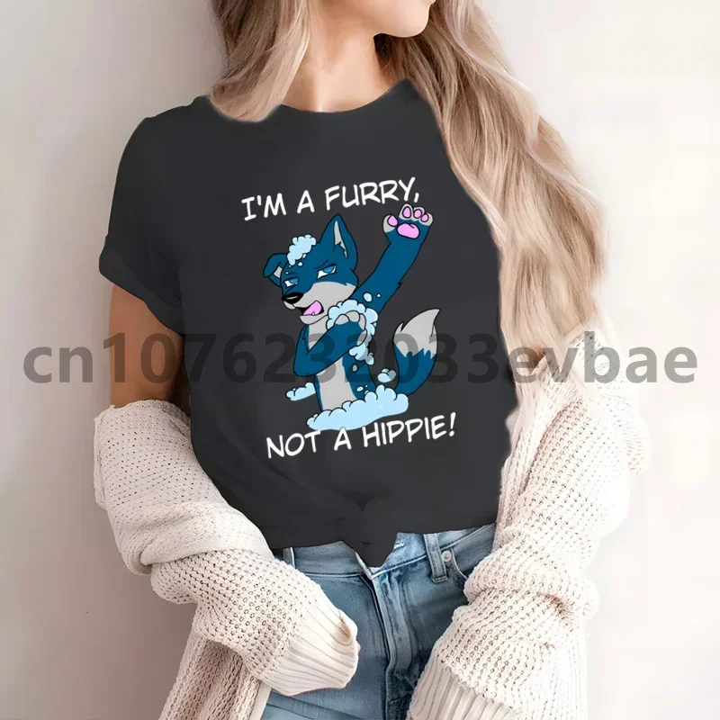 Anatomy of A Furry Wildlife Proud To Be Women\'s Casual Printing Ladies Clothes High-fashioned Short-sleeved Women\'s T Shirt