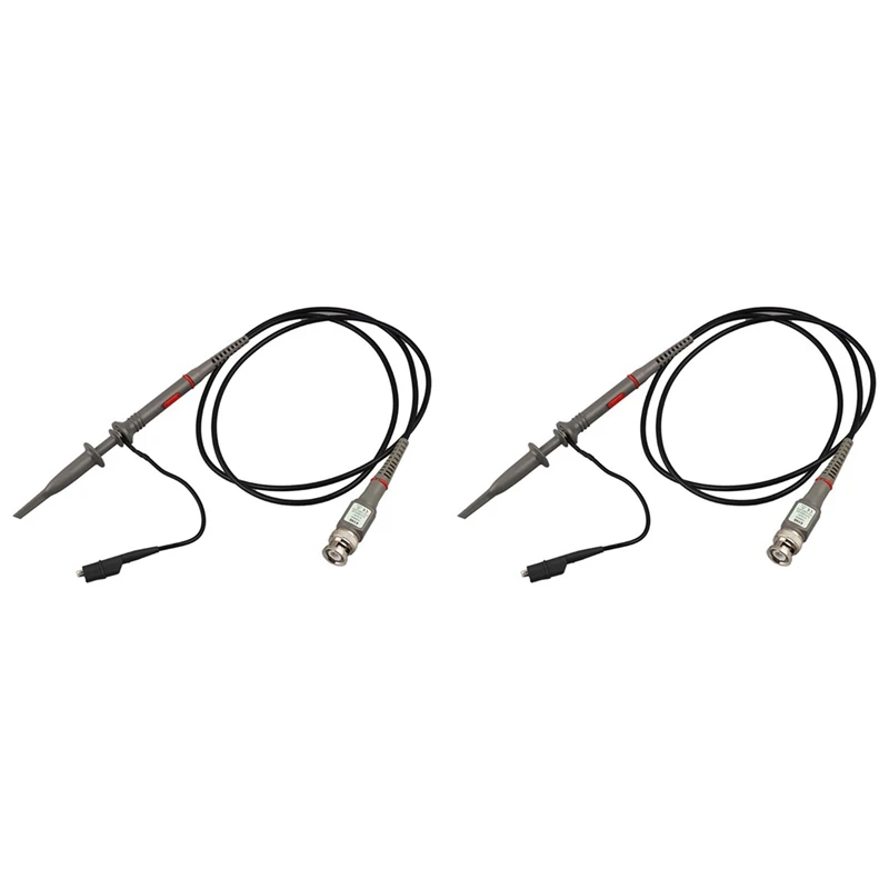 

HOT SALE 2X P6100 BNC Oscilloscope Probe 100Mhz High Precision Scope Analyzer Alligator Clip Probes Test Leads Probe