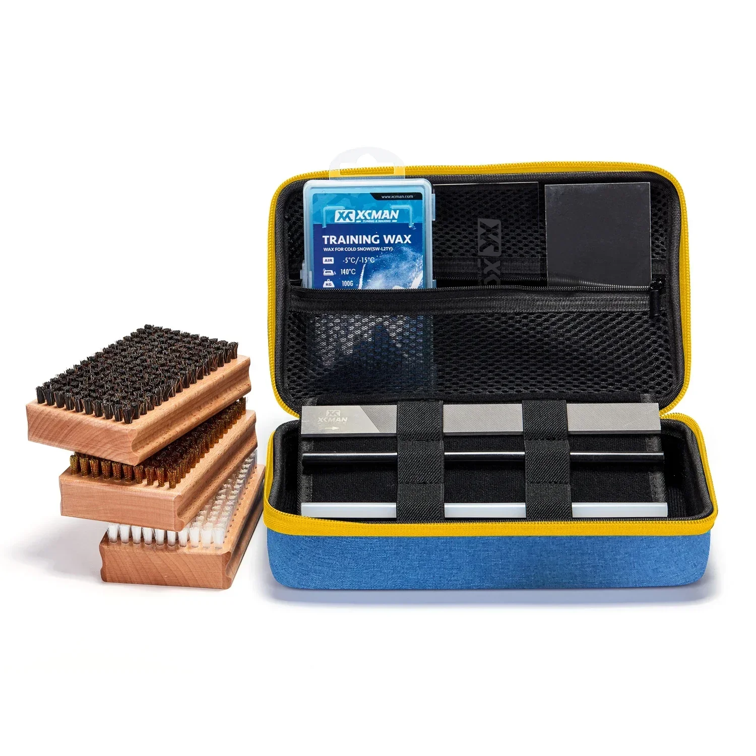 

л # Полный комплект кистей для настройки, металлический скребок, скребок для воска и PTEX, нейлоновая латунная щетка из конского волоса