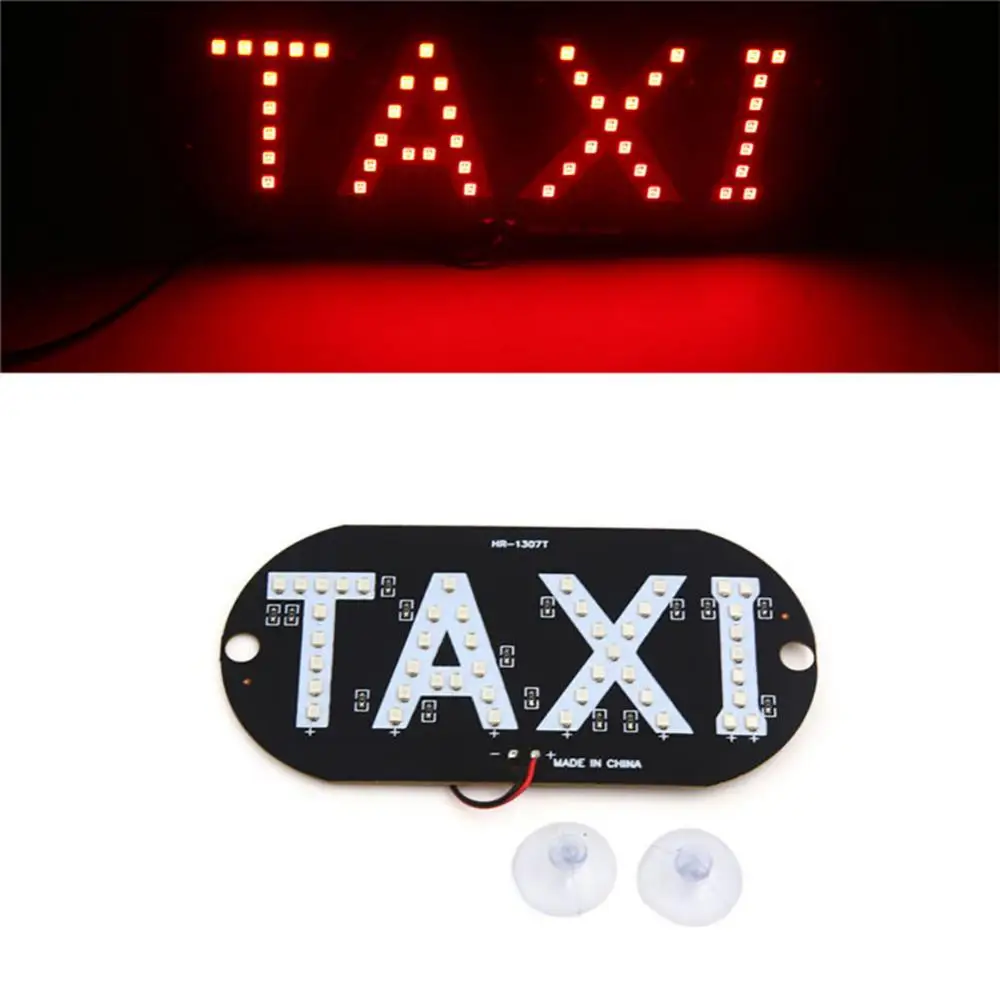 Taxi LED Light Taxi Cab Windscreen Windshield Sign LED Light Car High Brightness Lamp Bulb Luz LED Do Táxi