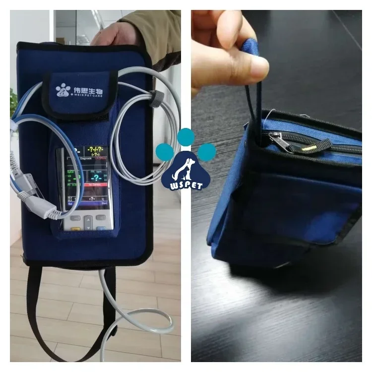 2025 PC200 Handheld Mobile Portable Wireless Monitor Multiparameter Vet Monitor de Sign Vital with ECG function