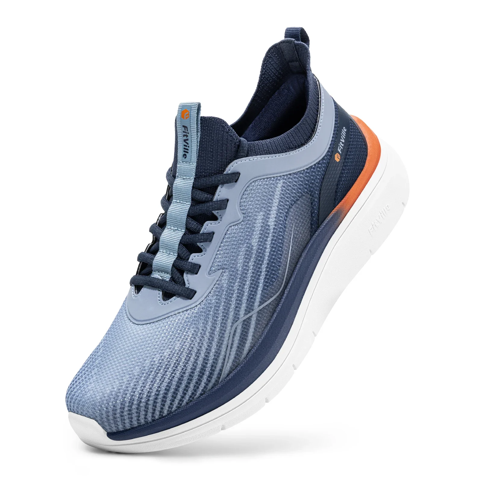 FitVille Extra Wide Toe Herren-Wanderschuhe, wasserabweisende Freizeitsneaker, Sportschuhe für Herren, rutschfest, lindert Fußschmerzen. – Detail 16