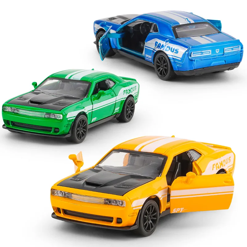 

1:36 модель автомобиля Dodge, имитация сплава, гоночный орнамент, игрушечный автомобиль, подарок для детей