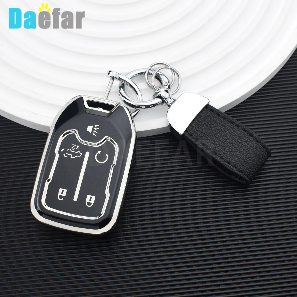 

TPU Car Key Cover Case Shell for GMC Terrain Acadia YUKON XL Sierra Chevrolet Tahoe Silverado Suburban Keychain Accessories