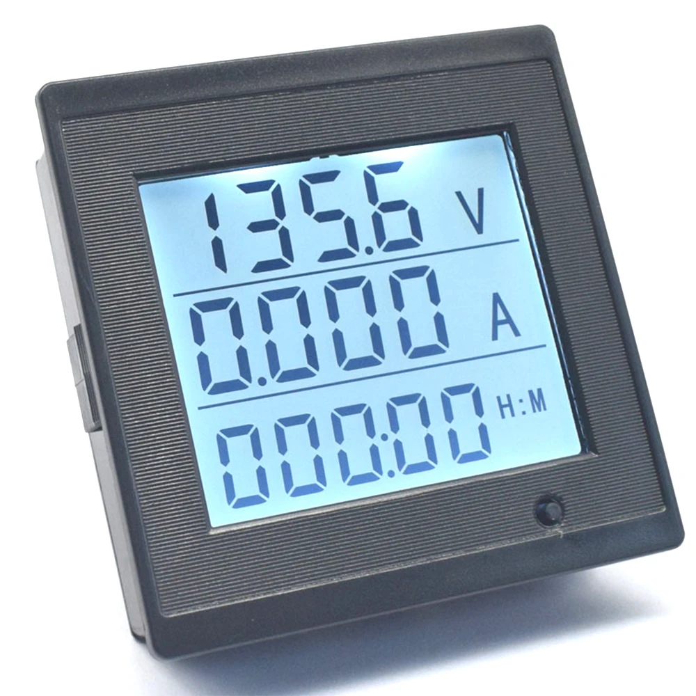 Medidor de Energia com Display Digital Lcd Medição de Volts Testador de Corrente Luz de Fundo dc 6200v 20a 04kw